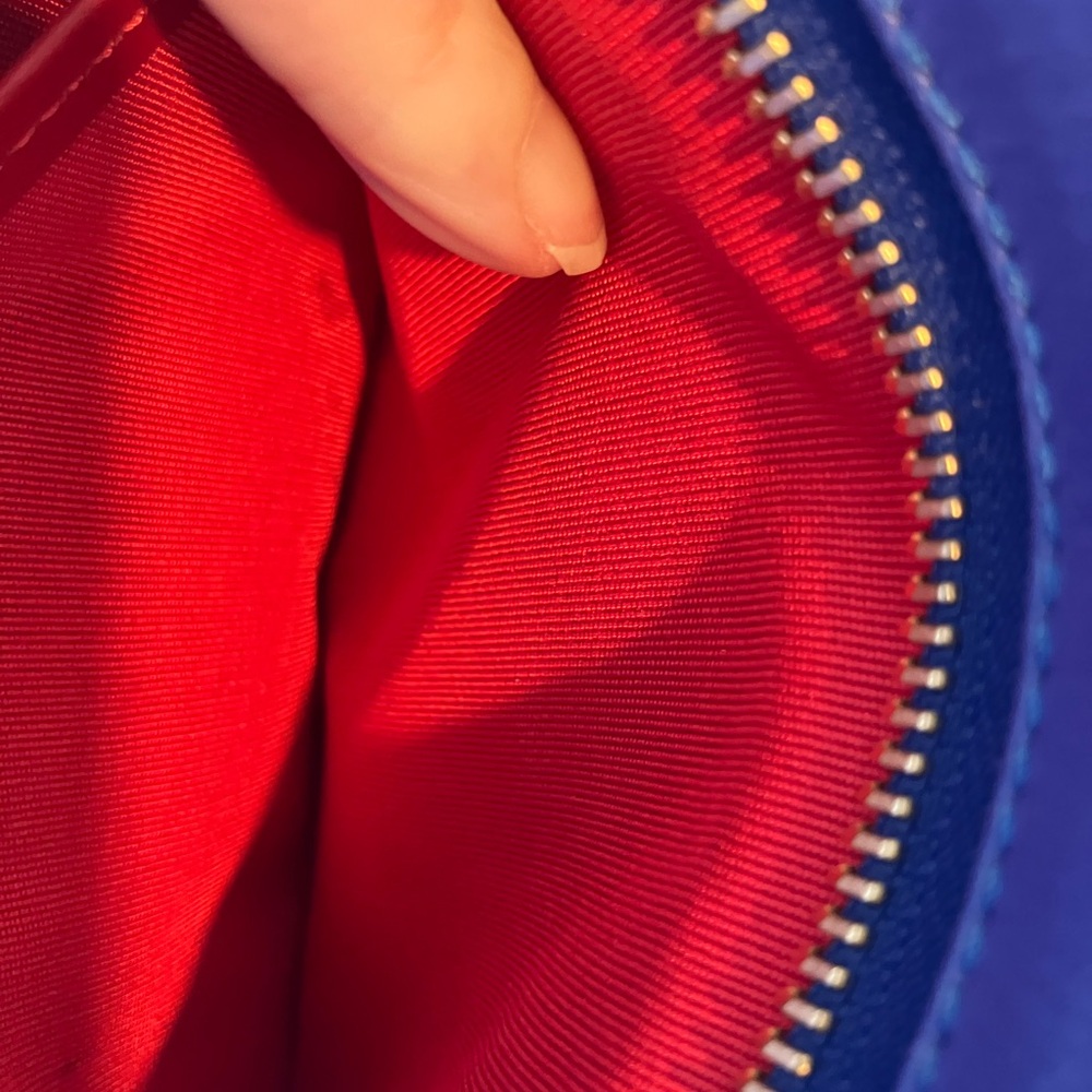 Christian Louboutin Multicolor Studded Blue Shoulder Bag - Picture 3 of 13